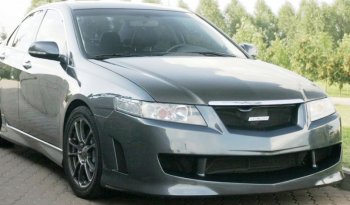 8 399 р. Бампер передний Mugen Style Honda Accord 7 CL седан дорестайлинг (2002-2005) (Неокрашенный)  с доставкой в г. Краснодар. Увеличить фотографию 2