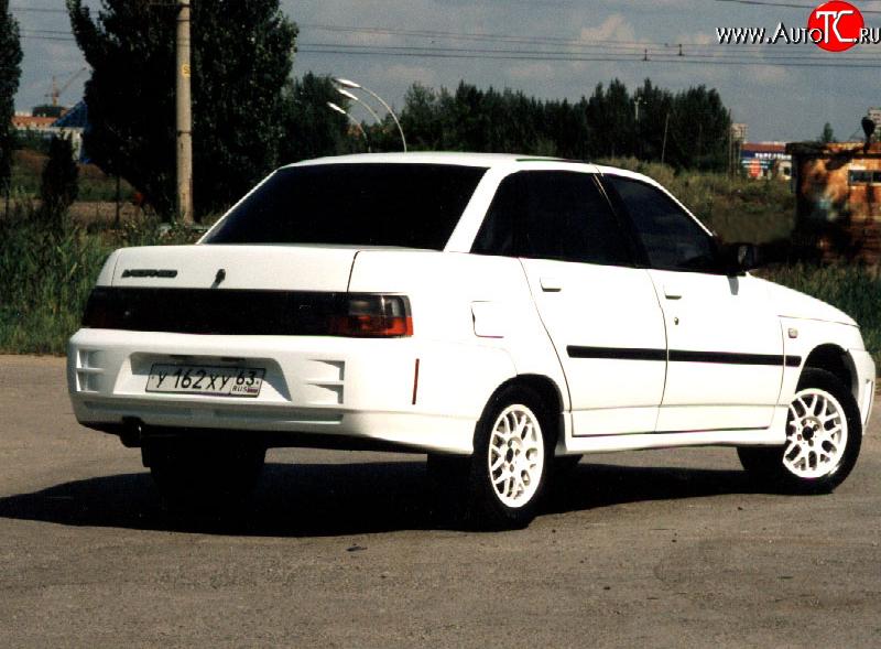 4 899 р. Задний бампер Titan Sport Лада 2110 седан (1995-2007) (Неокрашенный)  с доставкой в г. Краснодар