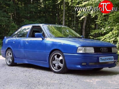 5 099 р. Пороги накладки RS Audi 80 B4 седан (1992-1996) (Неокрашенные)  с доставкой в г. Краснодар