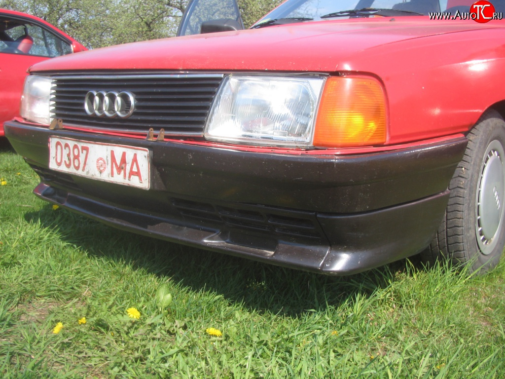 4 399 р. Накладка Sport на передний бампер Audi 100 C3 седан дорестайлинг (1982-1987)  с доставкой в г. Краснодар