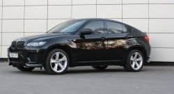 4 749 р. Накладки Global-Tuning на передний бампер автомобиля  BMW X6  E71 (2008-2014) дорестайлинг, рестайлинг (Неокрашенная)  с доставкой в г. Краснодар. Увеличить фотографию 10