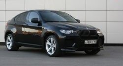 4 749 р. Накладки Global-Tuning на передний бампер автомобиля  BMW X6  E71 (2008-2014) дорестайлинг, рестайлинг (Неокрашенная)  с доставкой в г. Краснодар. Увеличить фотографию 2