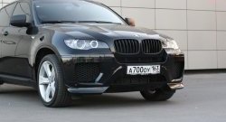 4 749 р. Накладки Global-Tuning на передний бампер автомобиля  BMW X6  E71 (2008-2014) дорестайлинг, рестайлинг (Неокрашенная)  с доставкой в г. Краснодар. Увеличить фотографию 5