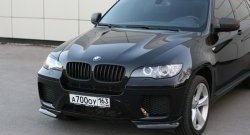 4 749 р. Накладки Global-Tuning на передний бампер автомобиля  BMW X6  E71 (2008-2014) дорестайлинг, рестайлинг (Неокрашенная)  с доставкой в г. Краснодар. Увеличить фотографию 7