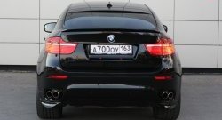 4 749 р. Накладки Global-Tuning на задний бампер автомобиля  BMW X6  E71 (2008-2014) дорестайлинг, рестайлинг (Неокрашенные)  с доставкой в г. Краснодар. Увеличить фотографию 3