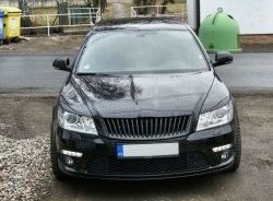 859 р. Реснички на фары СТ Skoda Octavia A5 рестайлинг универсал (2008-2013) (Неокрашенные)  с доставкой в г. Краснодар. Увеличить фотографию 2