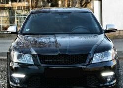 859 р. Реснички на фары СТ Skoda Octavia A5 рестайлинг универсал (2008-2013) (Неокрашенные)  с доставкой в г. Краснодар. Увеличить фотографию 3