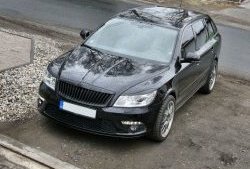 859 р. Реснички на фары СТ Skoda Octavia A5 рестайлинг универсал (2008-2013) (Неокрашенные)  с доставкой в г. Краснодар. Увеличить фотографию 4