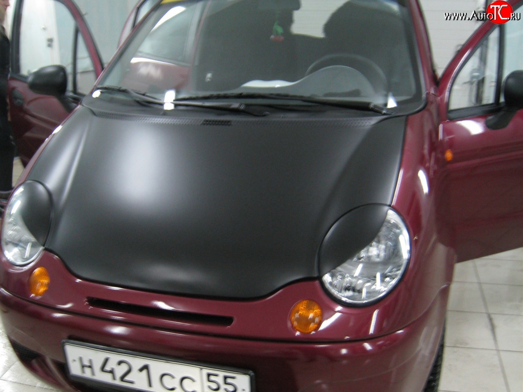 759 р. Реснички Devil Style Daewoo Matiz M100 дорестайлинг (1998-2000) (Неокрашенные)  с доставкой в г. Краснодар