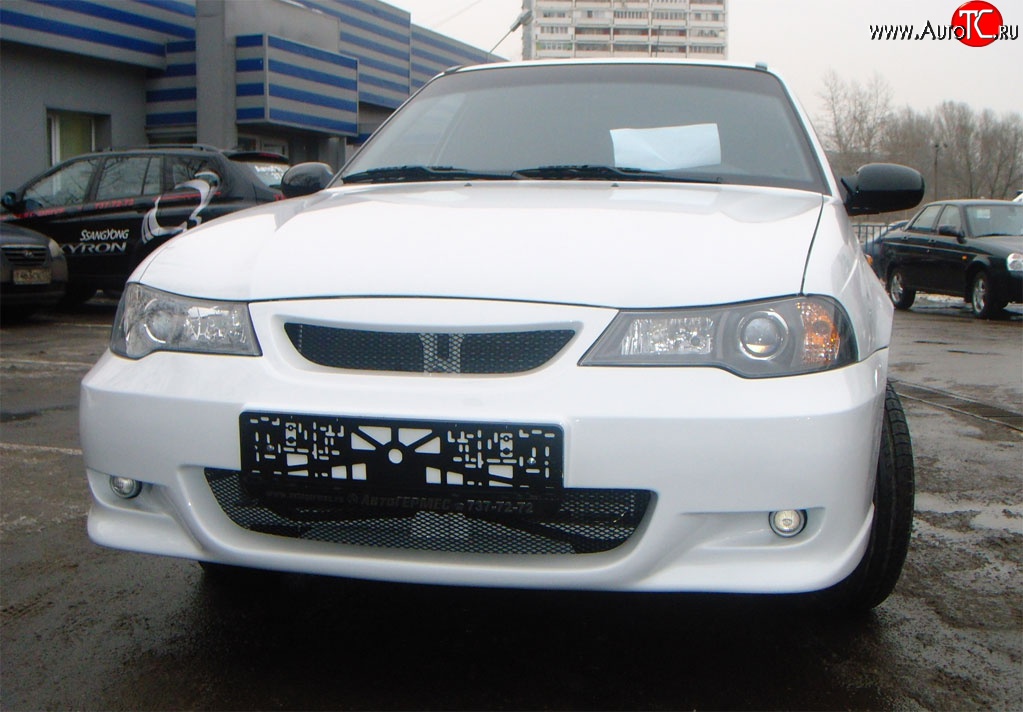 6 649 р. Передний бампер GT Dynamics Daewoo Nexia рестайлинг (2008-2015) (Неокрашенный)  с доставкой в г. Краснодар