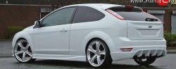 Накладка заднего бампера Loder 1899 Ford Focus 2 хэтчбэк 3 дв. рестайлинг (2007-2011)