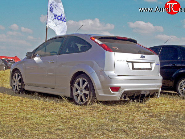 7 799 р. Юбка-диффузор заднего бампера Sport Ford Focus 2 хэтчбэк 5 дв. дорестайлинг (2004-2008) (Неокрашенная)  с доставкой в г. Краснодар