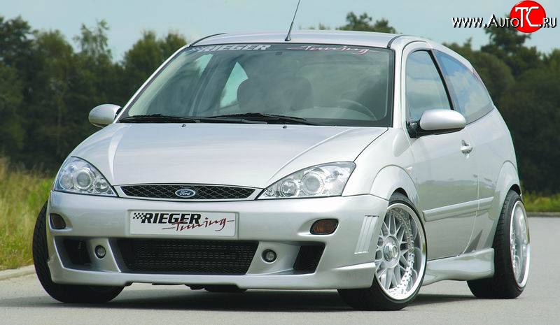 8 899 р. Передний бампер Rieger Ford Focus 1 универсал рестайлинг (2001-2005)  с доставкой в г. Краснодар