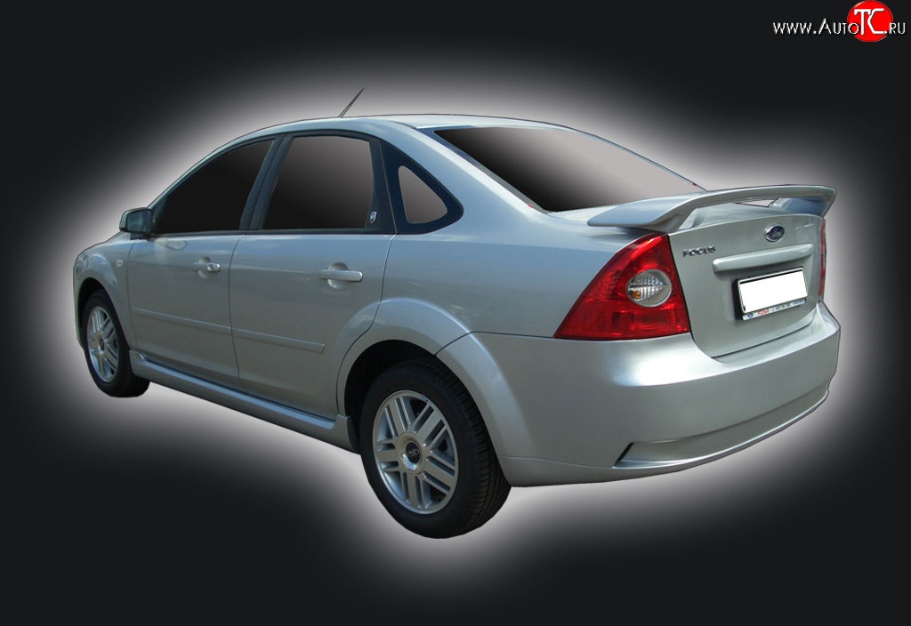 6 499 р. Задний бампер GT Dynamics Ford Focus 2  седан дорестайлинг (2004-2008) (Неокрашенный)  с доставкой в г. Краснодар