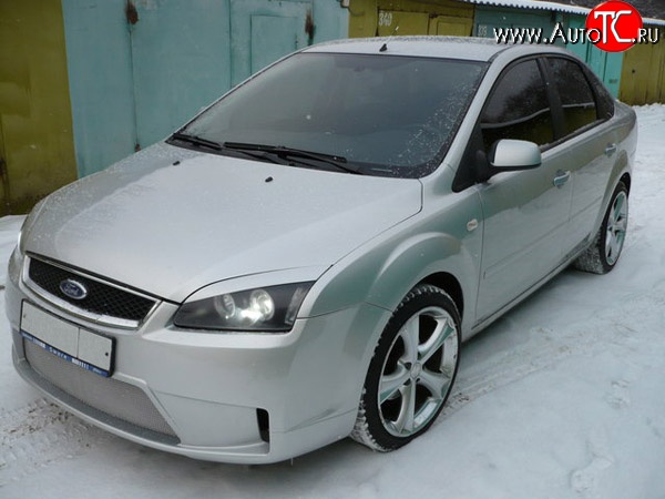 14 299 р. Передний бампер Concept Ford Focus 2 хэтчбэк 3 дв. дорестайлинг (2004-2007) (Неокрашенный)  с доставкой в г. Краснодар