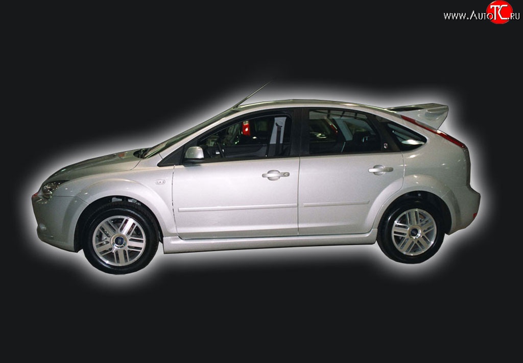 5 999 р. Пороги накладки GT Dynamics Ford Focus 2  седан дорестайлинг (2004-2008) (Неокрашенные)  с доставкой в г. Краснодар