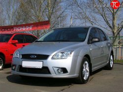 6 099 р. Передний бампер YTG Ford Focus 2  седан дорестайлинг (2004-2008) (Неокрашенный)  с доставкой в г. Краснодар. Увеличить фотографию 2