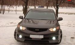 27 799 р. Передний бампер MUGEN  Honda Accord  CU (2008-2011) седан дорестайлинг (Неокрашенный)  с доставкой в г. Краснодар. Увеличить фотографию 2