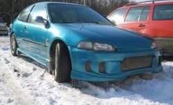 8 899 р. Передний бампер R-Style Honda Civic EG седан (1992-1995)  с доставкой в г. Краснодар. Увеличить фотографию 2