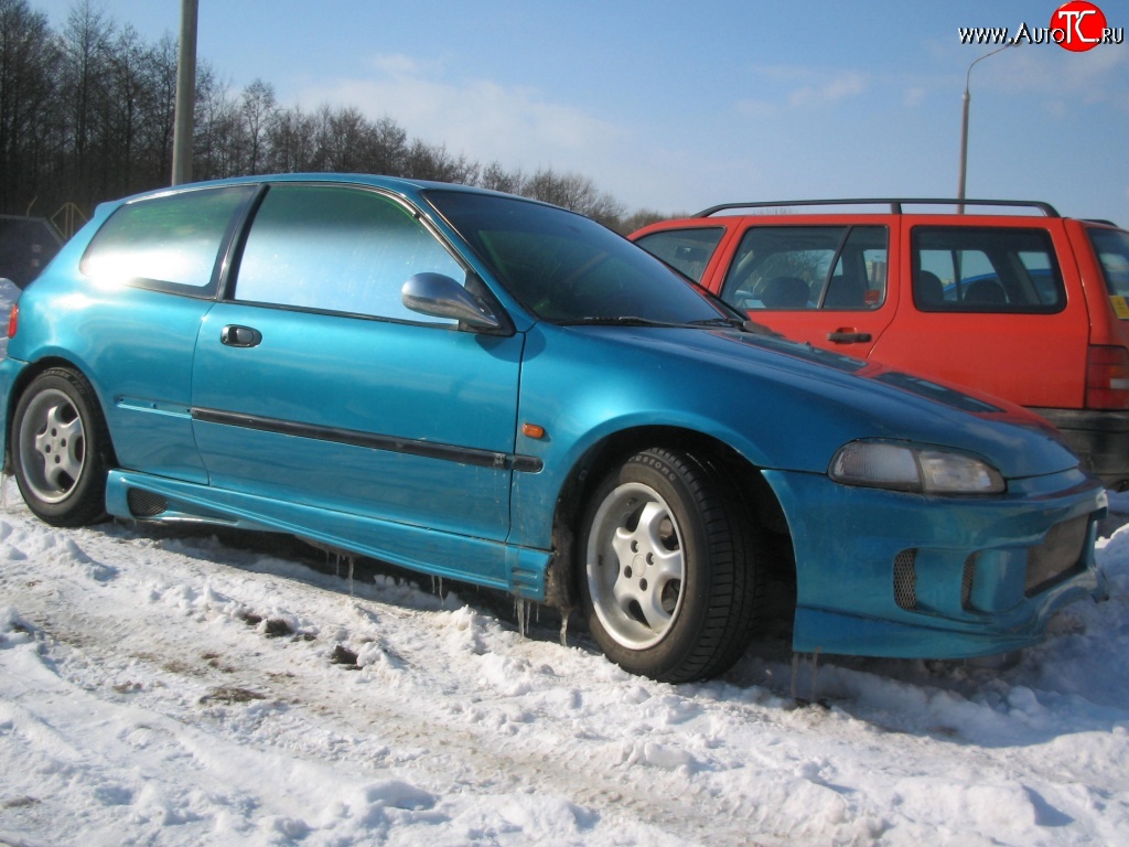 3 449 р. Пороги накладки R-Style Honda Civic EG седан (1992-1995)  с доставкой в г. Краснодар