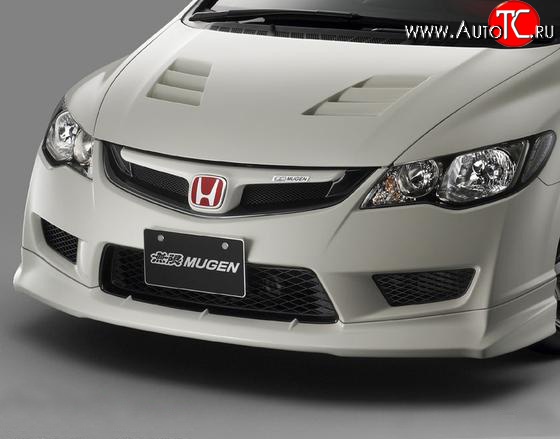 27 999 р. Пластиковый капот Mugen Style  Honda Civic  FD (2005-2011) седан дорестайлинг, седан рестайлинг (Неокрашенный)  с доставкой в г. Краснодар