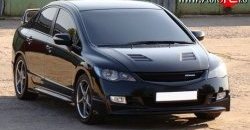 27 999 р. Пластиковый капот Mugen Style  Honda Civic  FD (2005-2011) седан дорестайлинг, седан рестайлинг (Неокрашенный)  с доставкой в г. Краснодар. Увеличить фотографию 5