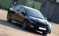 27 999 р. Пластиковый капот Mugen Style  Honda Civic  FD (2005-2011) седан дорестайлинг, седан рестайлинг (Неокрашенный)  с доставкой в г. Краснодар. Увеличить фотографию 6