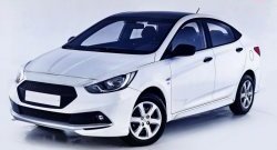 1 099 р. Реснички Sport Hyundai Solaris RBr хэтчбэк дорестайлинг (2010-2014) (Неокрашенные)  с доставкой в г. Краснодар. Увеличить фотографию 5