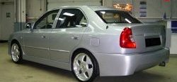 4 699 р. Задний бампер ATH-classic Hyundai Accent седан ТагАЗ (2001-2012) (Неокрашенный)  с доставкой в г. Краснодар. Увеличить фотографию 3