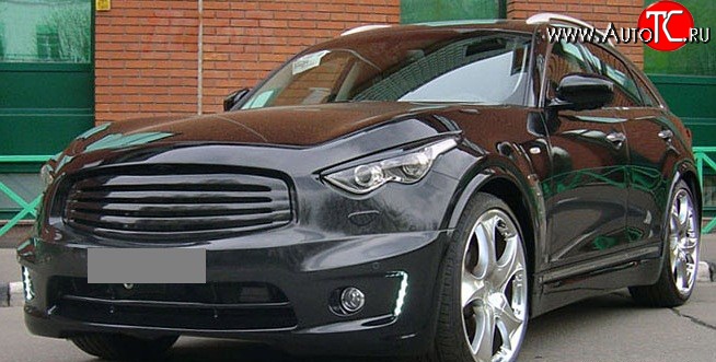 15 999 р. Решётка радиатора Style INFINITI FX37 S51 дорестайлинг (2008-2011) (Неокрашенная)  с доставкой в г. Краснодар