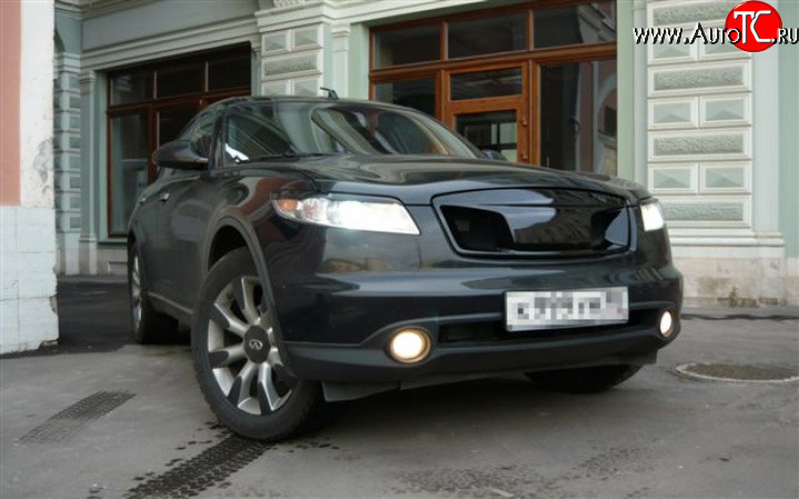 5 799 р. Решётка радиатора Devil INFINITI FX45 S50 рестайлинг (2005-2009) (Неокрашенная)  с доставкой в г. Краснодар