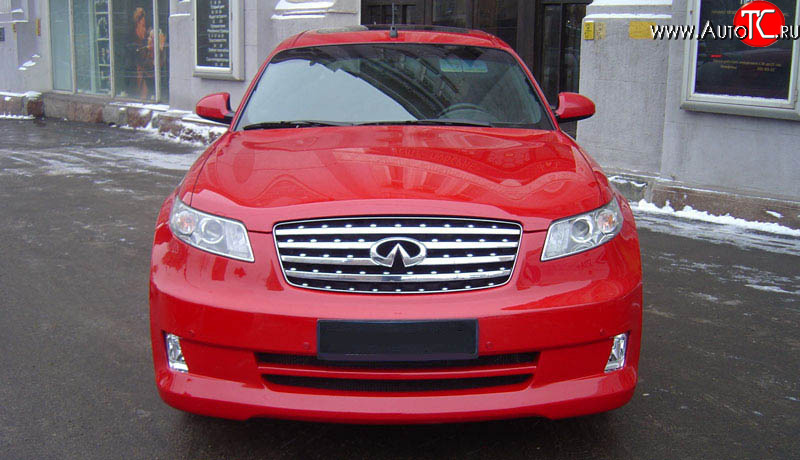 10 999 р. Радиаторная решётка AERO INFINITI FX45 S50 рестайлинг (2005-2009) (Неокрашенная)  с доставкой в г. Краснодар