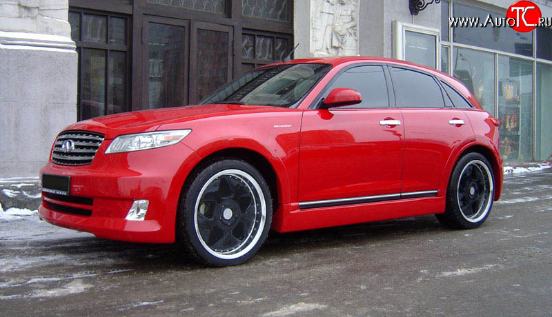 21 099 р. Передние крылья AERO INFINITI FX35 S50 дорестайлинг (2002-2005) (Неокрашенные)  с доставкой в г. Краснодар