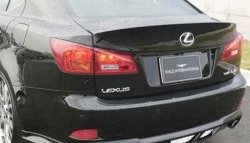 12 599 р. Накладка заднего бампера Wald Lexus IS250 XE20 седан дорестайлинг (2005-2013) (Неокрашенная)  с доставкой в г. Краснодар. Увеличить фотографию 2