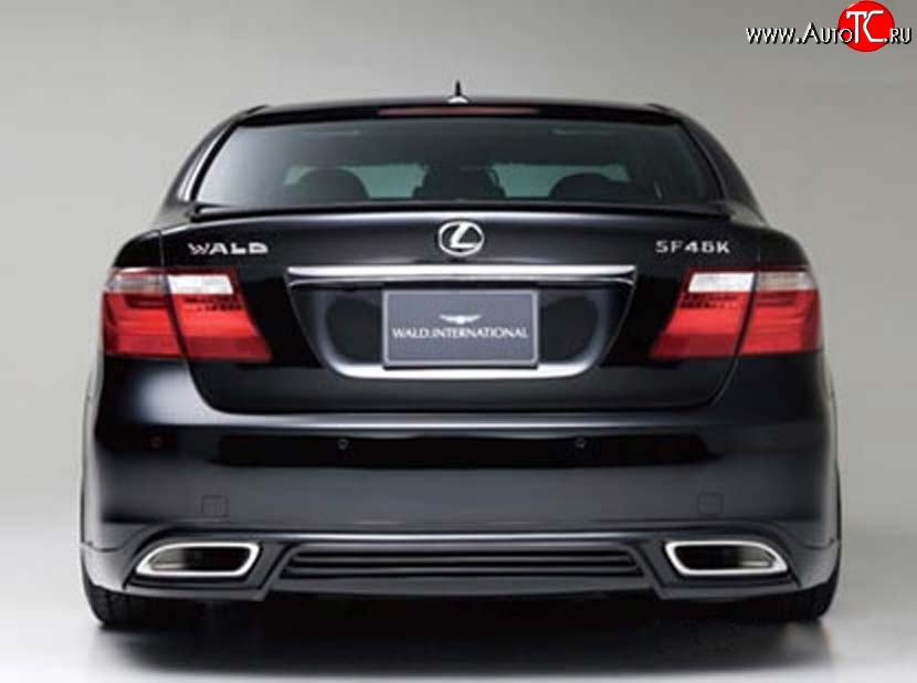 15 699 р. Накладка заднего бампера Wald Lexus LS460 XF40 дорестайлинг (2006-2009) (Неокрашенная)  с доставкой в г. Краснодар