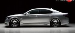 17 299 р. Пороги накладки Wald Lexus LS460 XF40 дорестайлинг (2006-2009) (Неокрашенные)  с доставкой в г. Краснодар. Увеличить фотографию 2