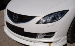 6 599 р. Накладка Sport на передний бампер в комплектации Turing  Mazda 6  GH (2007-2010) дорестайлинг лифтбэк, дорестайлинг седан (Неокрашенная)  с доставкой в г. Краснодар. Увеличить фотографию 3