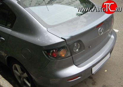 3 099 р. Спойлер Style Mazda 3/Axela BK дорестайлинг седан (2003-2006) (Неокрашенный)  с доставкой в г. Краснодар