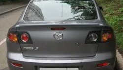 3 099 р. Спойлер Style Mazda 3/Axela BK дорестайлинг седан (2003-2006) (Неокрашенный)  с доставкой в г. Краснодар. Увеличить фотографию 3