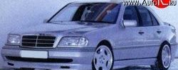 3 599 р. Пороги накладки Rieger Mercedes-Benz C-Class S202 дорестайлинг универсал (1992-1997)  с доставкой в г. Краснодар. Увеличить фотографию 2