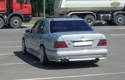 4 299 р. Накладка заднего бампера GT Dynamics Mercedes-Benz E-Class W124 седан дорестайлинг (1984-1993) (Неокрашенная)  с доставкой в г. Краснодар. Увеличить фотографию 3