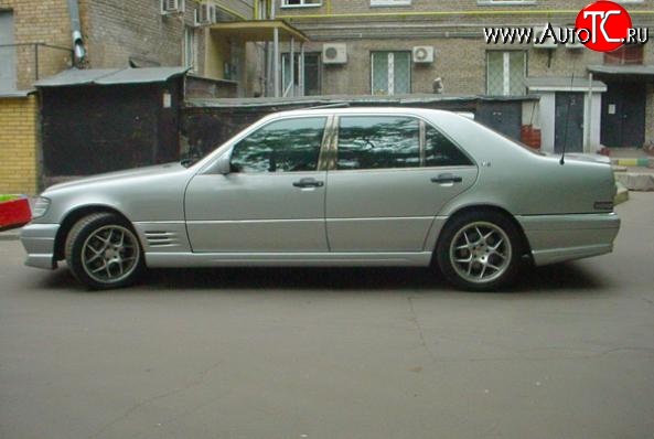 12 599 р. Пороги накладки LORINSER Mercedes-Benz S class W140 Седан (1991-1998) (Неокрашенные)  с доставкой в г. Краснодар