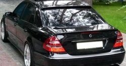 2 699 р. Козырёк AMG на заднее лобовое стекло автомобиля  Mercedes-Benz E-Class  W211 (2002-2009) дорестайлинг седан, рестайлинг седан (Неокрашенный)  с доставкой в г. Краснодар. Увеличить фотографию 2