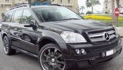 22 599 р. Накладка переднего бампера BRABUS Mercedes-Benz GL class X164 дорестайлинг (2006-2009) (Неокрашенная)  с доставкой в г. Краснодар. Увеличить фотографию 2