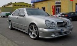 8 149 р. Передний бампер Lorinzer  Mercedes-Benz E-Class  W210 (1996-1999) дорестайлинг седан, дорестайлинг универсал (Дорестайлинг, Неокрашенный)  с доставкой в г. Краснодар. Увеличить фотографию 1