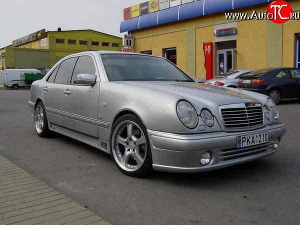 8 149 р. Передний бампер Lorinzer  Mercedes-Benz E-Class  W210 (1996-1999) дорестайлинг седан, дорестайлинг универсал (Дорестайлинг, Неокрашенный)  с доставкой в г. Краснодар