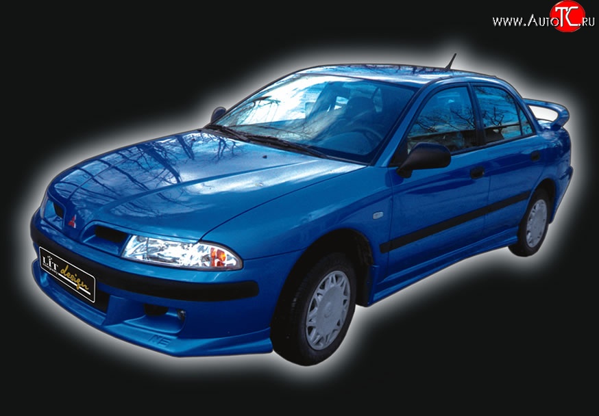 4 149 р. Накладка переднего бампера GT Dynamics Mitsubishi Carisma (1999-2004) (Неокрашенная)  с доставкой в г. Краснодар