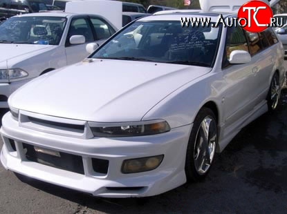 9 299 р. Пороги накладки Dolphin Mitsubishi Galant 8  дорестайлинг седан (1996-1998) (Неокрашенные)  с доставкой в г. Краснодар