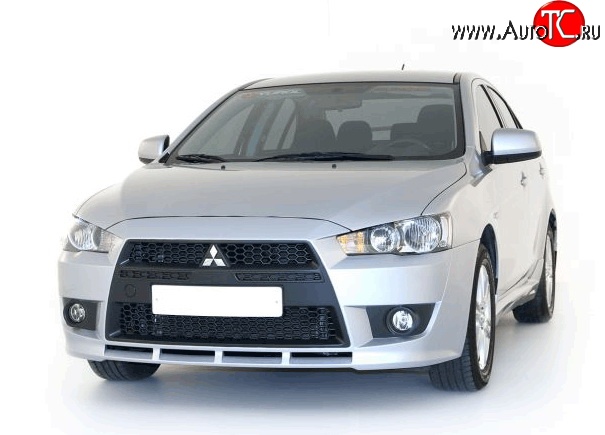 22 899 р. Передний бампер Standart Plus Mitsubishi Lancer 10 седан дорестайлинг (2007-2010) (Неокрашенный)  с доставкой в г. Краснодар