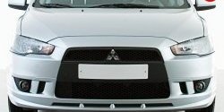 3 599 р. Накладка переднего бампера Elegance Mitsubishi Lancer 10 CY хэтчбек 5 дв рестайлинг (2011-2017) (Неокрашенная)  с доставкой в г. Краснодар. Увеличить фотографию 3